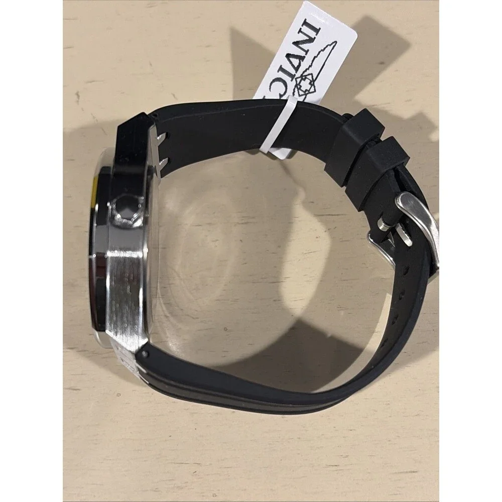 Invicta Speedway Rim 70038 Men’s Black Silicone Strap Quartz Watch New in Box
